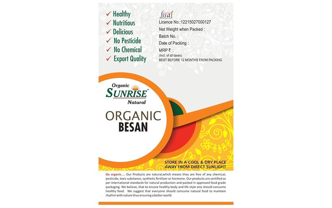 Organic Sunrise Organic Besan    Box  1 kilogram